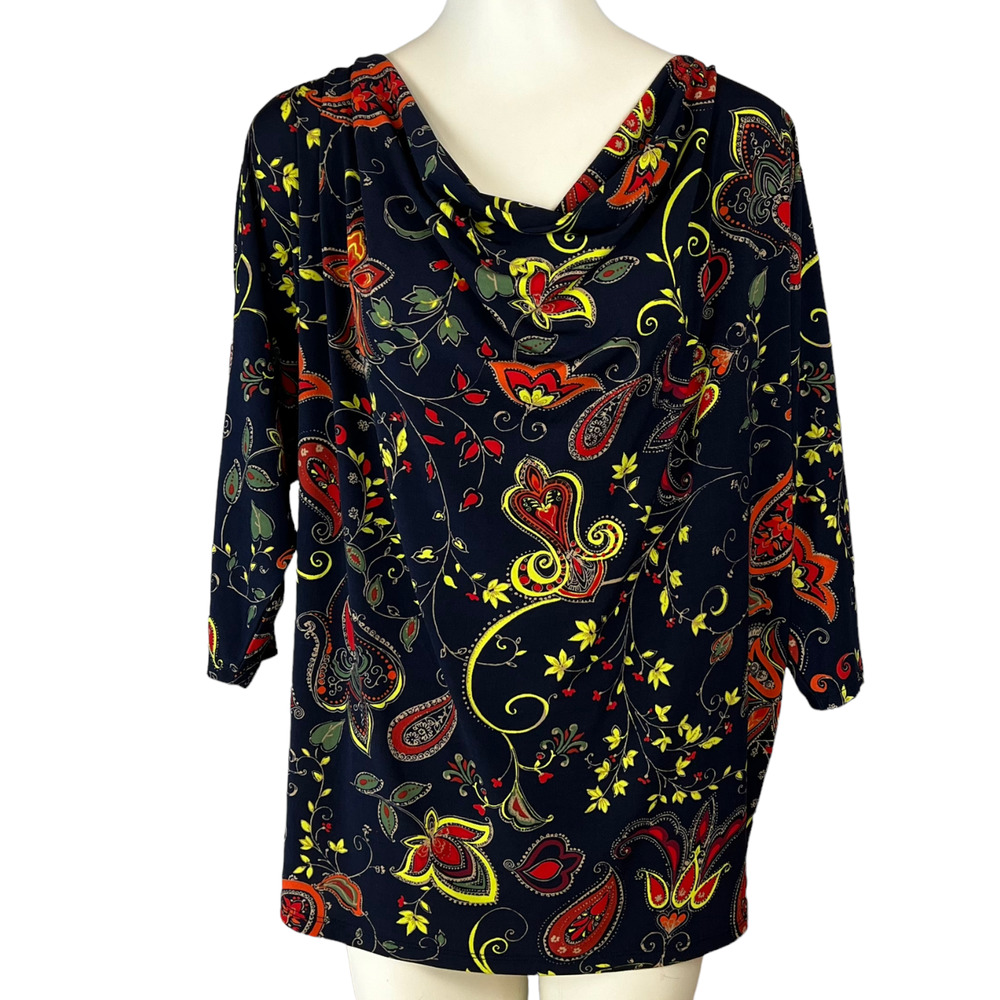 Jones NY (L) Signature Top Paisley Floral